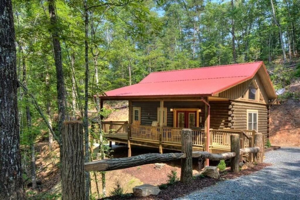 Honeymoon Getaway In Woods Near Noc And Smoky Mtn Rr Villa Брайсън Сити Екстериор снимка